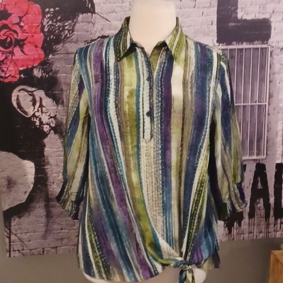 Avenue Striped Side Tie 14/16 - Picture 3 of 7